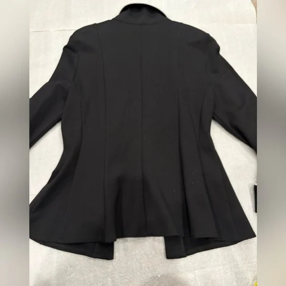 Joseph Ribkoff #183355 Woman's Black Military-Look Zip-Front Jacket - Picture 9 of 13